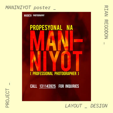 Maniniyot Layout Poster Design