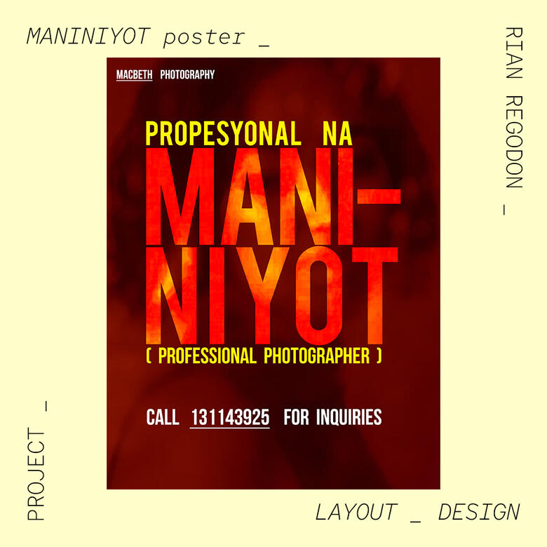 Maniniyot Layout Poster Design