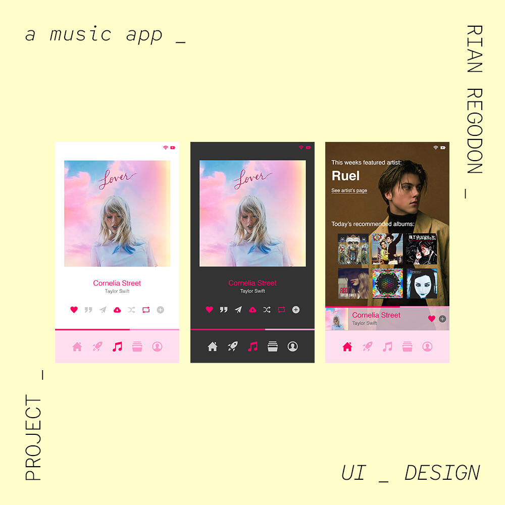 a music app Concept
